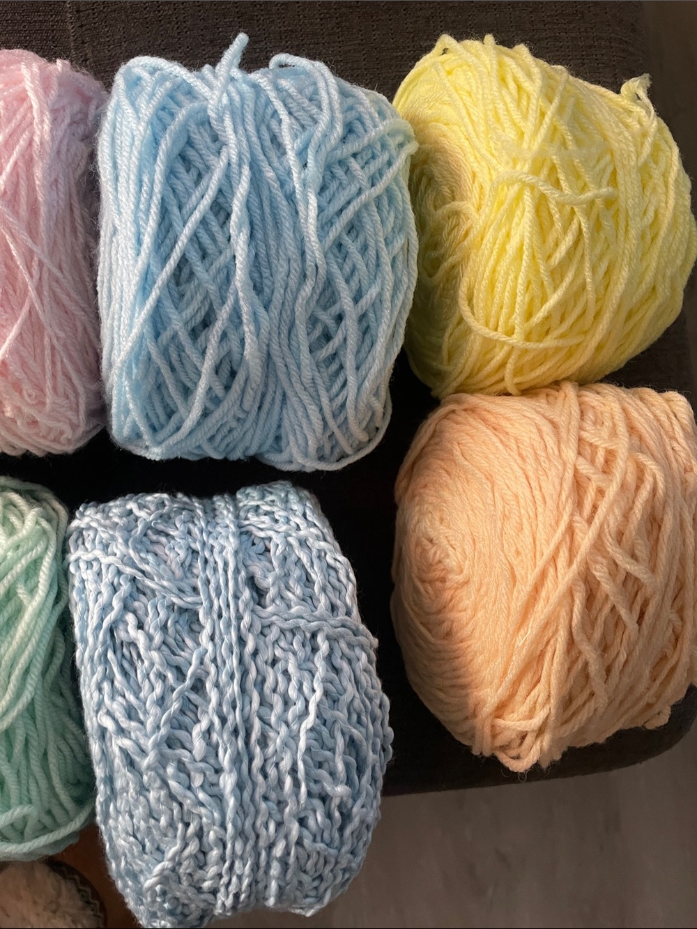 Yarn Balls on Couch - Picture 5 of 6